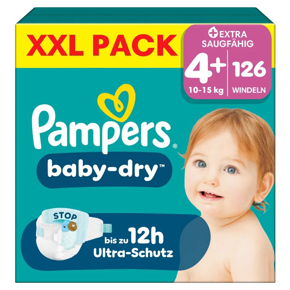 Pampers Baby Dry Gr. 4+ Maxi Plus 10-15kg 