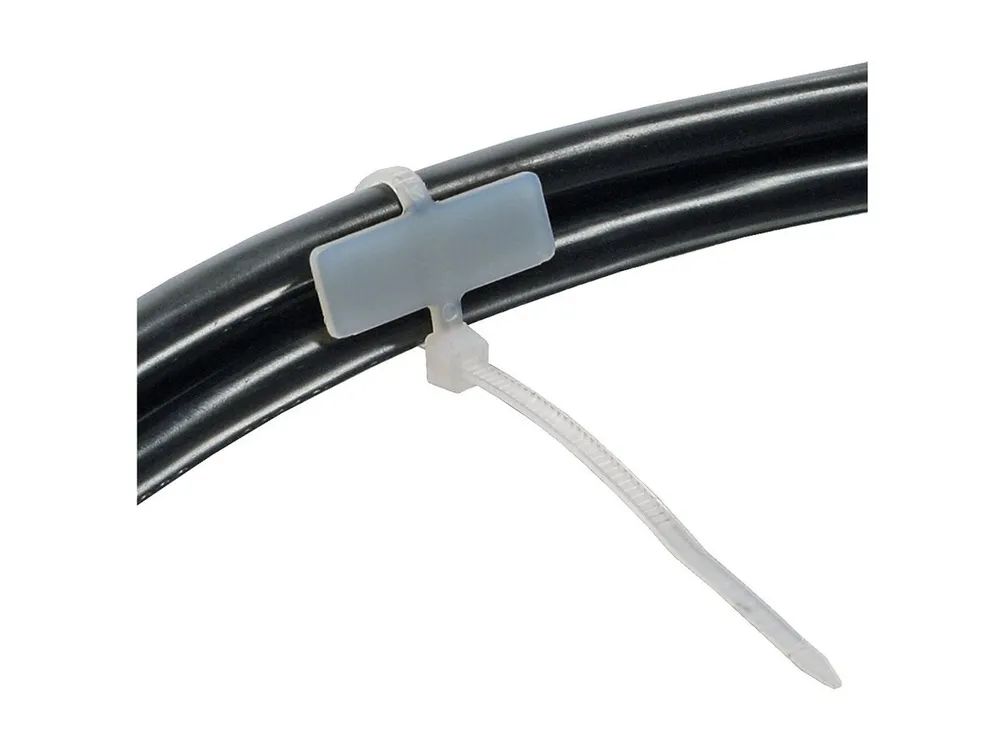 InLine Kabelbin. - Länge 100mm - Breite 2,5mm - Markierfeld quer 8x24mm,100er Pack