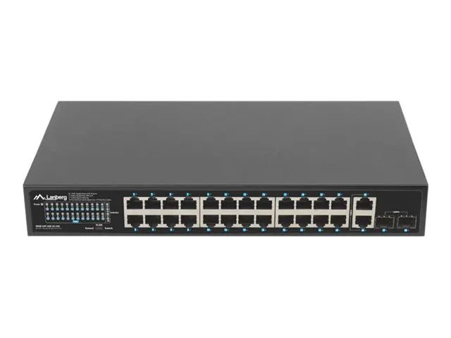 Lanberg RSGE-24P-2GE-2S-250 - Switch - unmanaged - 24 x 10/100/1000Base-TX (PoE+)