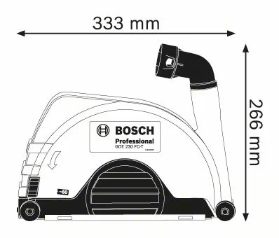 Bosch Professional GDE 230 FC-T Absaughaube Karton