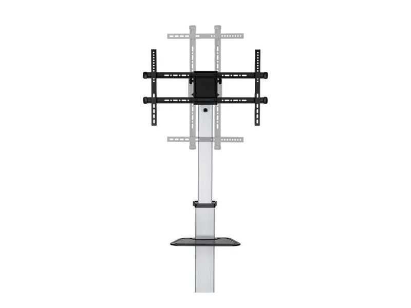 Equip Wagen - für Flachbildschirm / AV-Ausrüstung - rotate LFD trolley - Kunststoff, stainless steel, Aluminium - Schwarz - Bildschirmgröße: 94-218cm (37"-86")