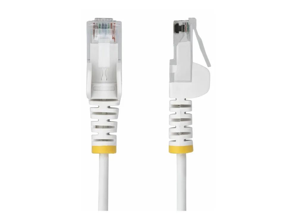 StarTech.com 3m White Slim CAT6 Ethernet Cable, Snagless, 28AWG, LSZH - Patch-Kabel - RJ-45 (M)