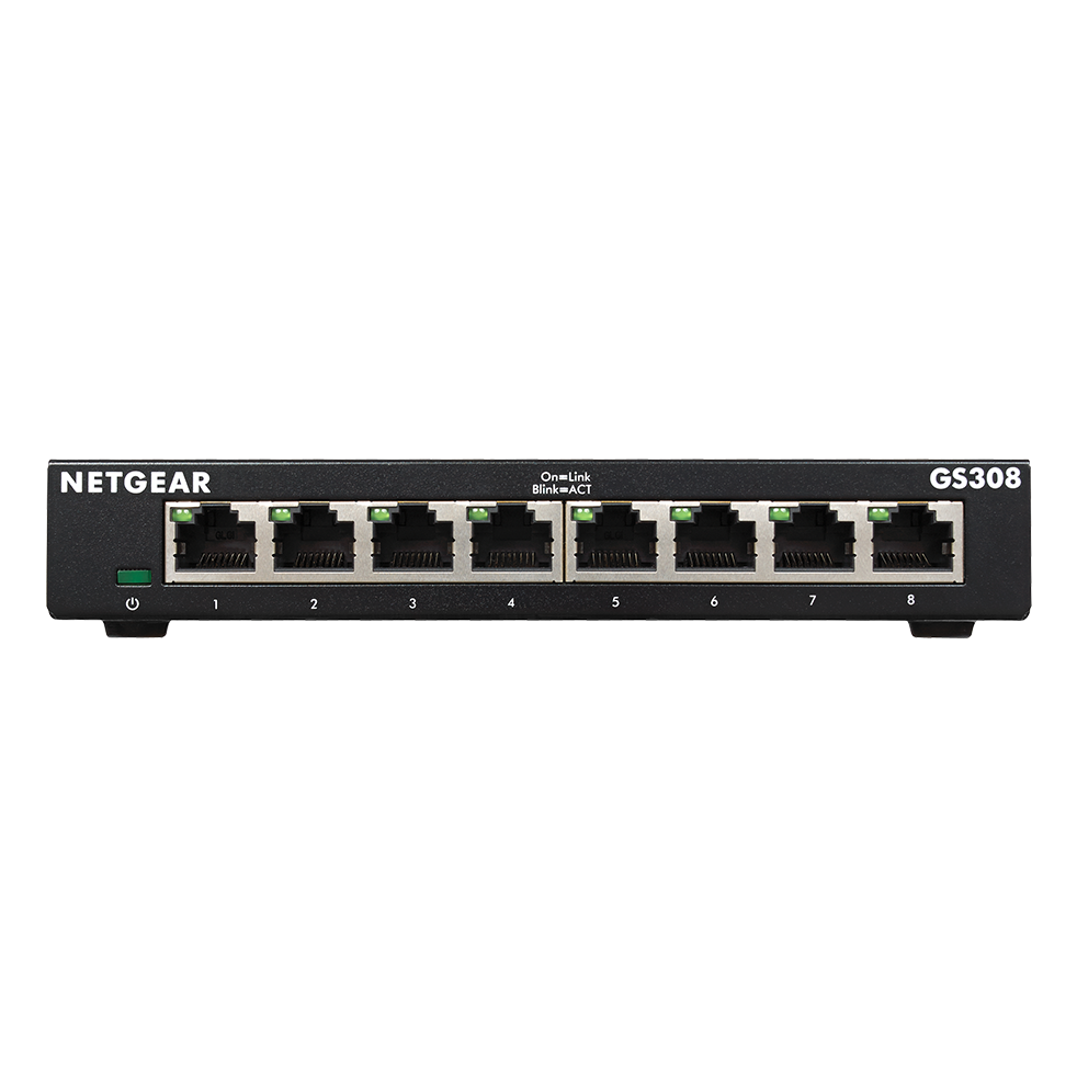 Netgear GS308v3 - Switch - unmanaged - 8 x 10/100/1000