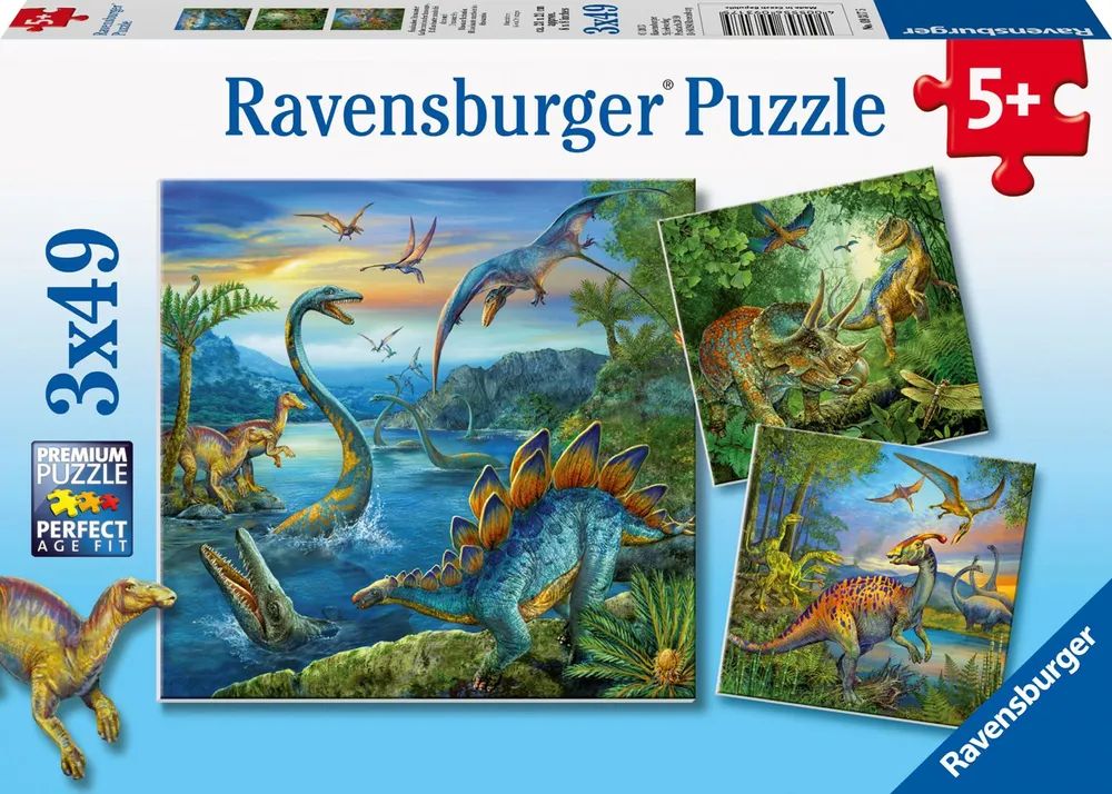 Ravensburger Verlag GmbH Pz. Faszination Dinosaurier 3x49T