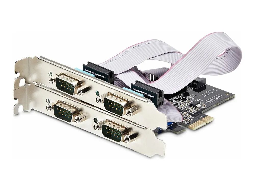 StarTech.com 4-Port Serielle PCIe Karte, RS232/RS422/RS485 Serielle Karte