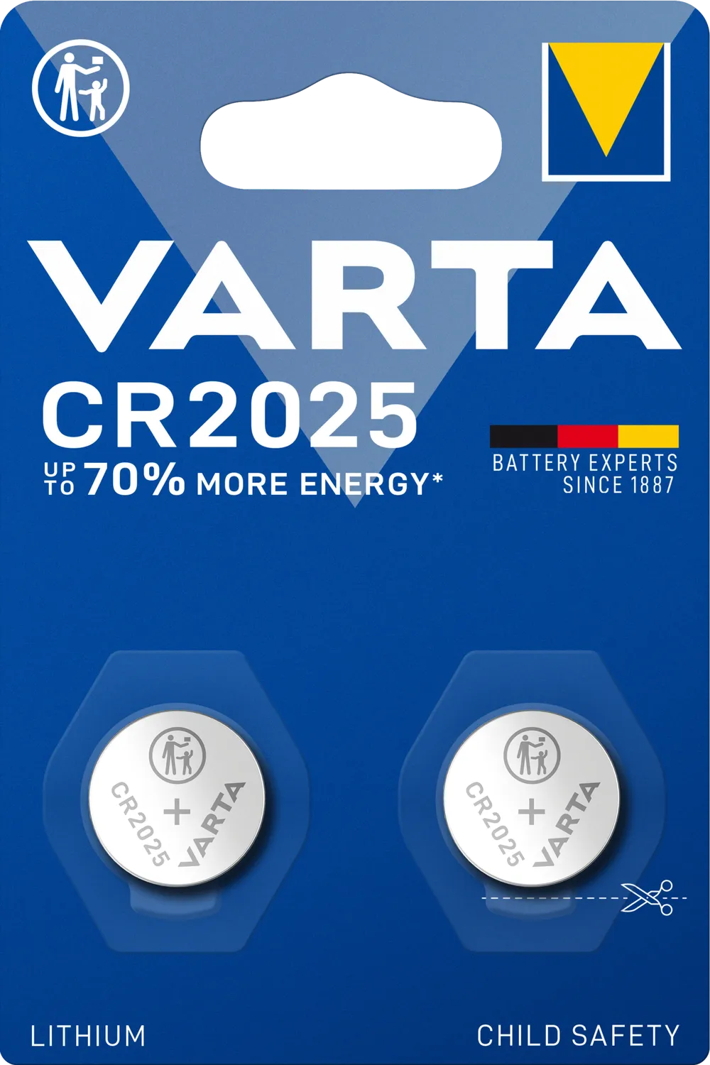 VARTA LITHIUM Coin CR2025 Blister 2