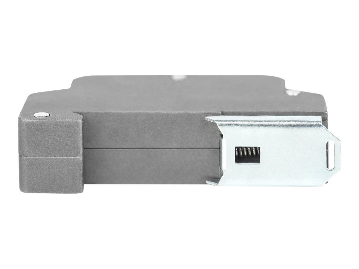 DIGITUS PoE Überspannungsschutz (RJ45), DIN-Schienenmontage, Indoor