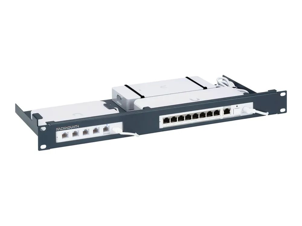 Rackmount.IT RM-UB-T8 - Montagesatz für Netzwerkgeräte - Rack montierbar - Metallic Dark Blue - 1U - 48.3 cm (19")