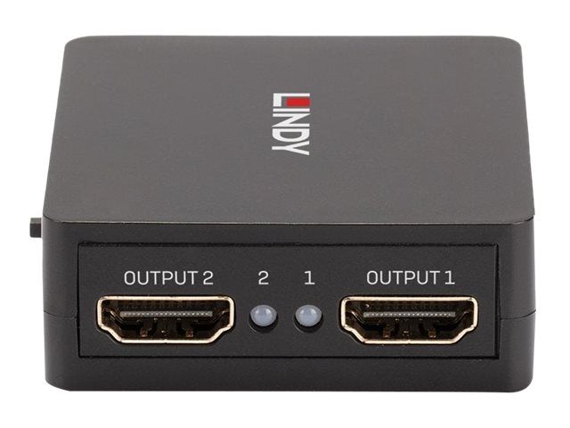 Lindy Compact 2 port HDMI 18G splitter - Video-/Audio-Splitter