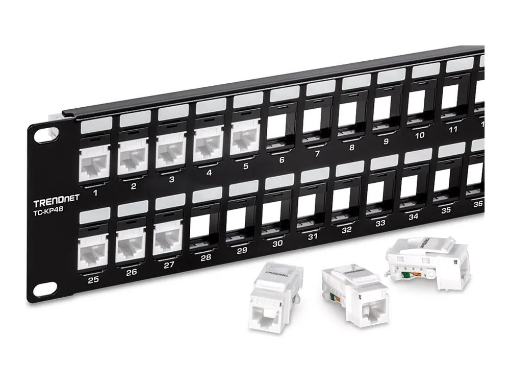 TRENDnet TC-KP48 - Patchpanel (Blindblech) - Rack montierbar - 2U - 48.3 cm (19")
