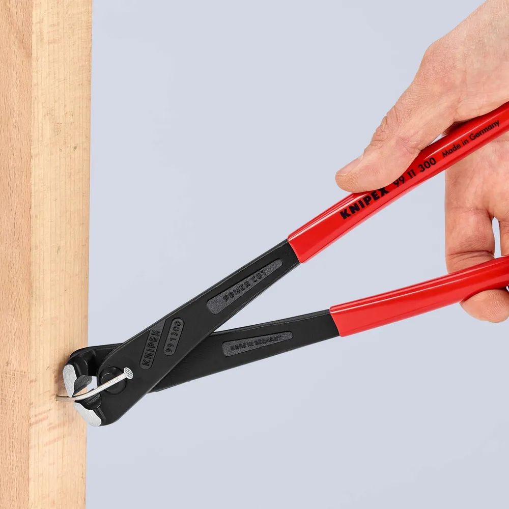 KNIPEX Kraft-Monierzange hochübersetzt mit Kunststoff überzogen schwarz atramentiert 300 mm