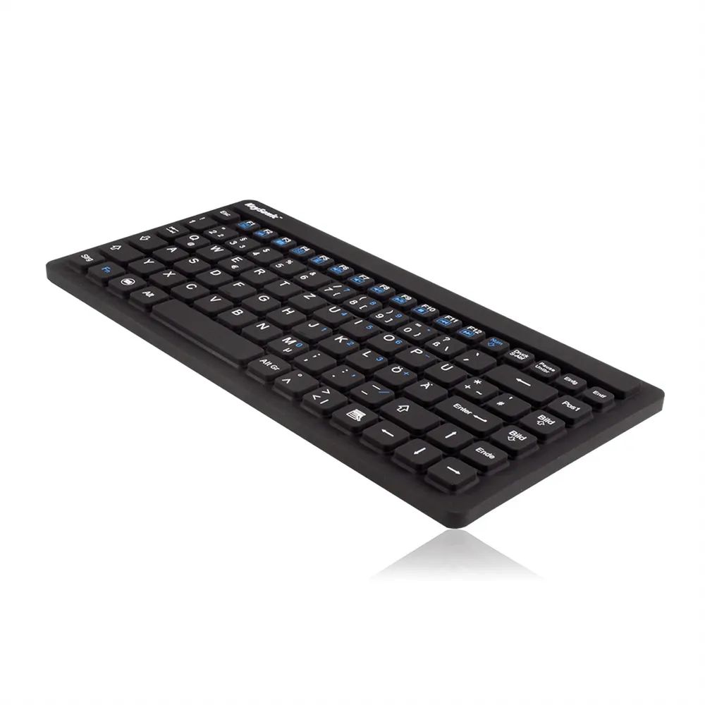 KeySonic KSK-3230IN (DE) Mini-Industrie Tastatur - USB - schwarz - wasserdicht IP68 - Mini - Kabelgebunden - USB - QWERTZ - Schwarz