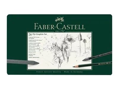 FABER-CASTELL PITT GRAPHITE - Set Bleistift, Kreide und Pinsel