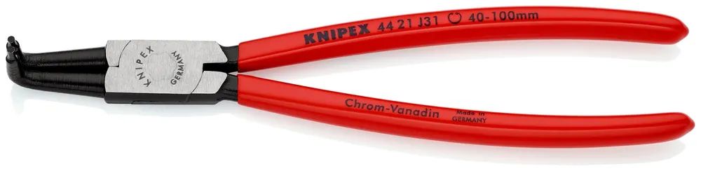 KNIPEX Sicherungsringzange für Innenringe in Bohrungen mit Kunststoff überzogen schwarz atramentiert 215 mm