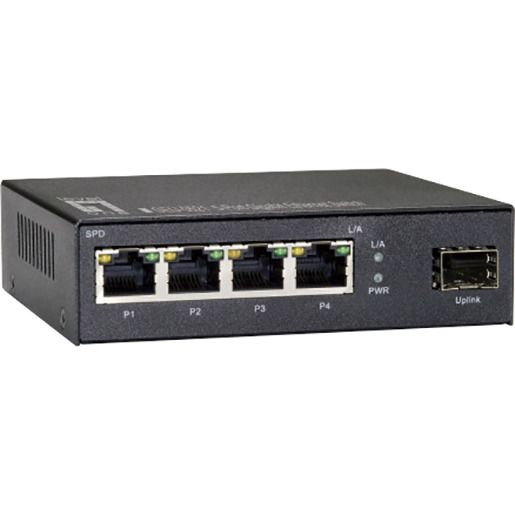 LevelOne 4 PORT GIGABIT ETHERNET +1 SFP / LEVELO GEU-0521
