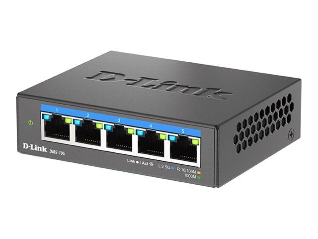 D-Link DMS 105 - Switch - unmanaged - 5 x 10/100/1000/2.5G