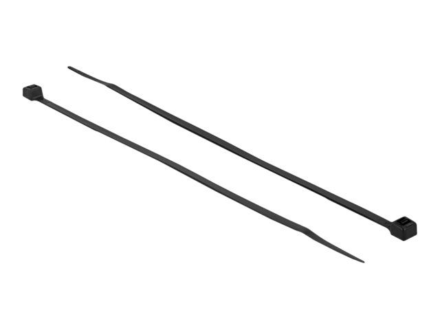 Delock Kabelbinder - hohe Zugfestigkeit - 20 cm - Schwarz (Packung mit 100)