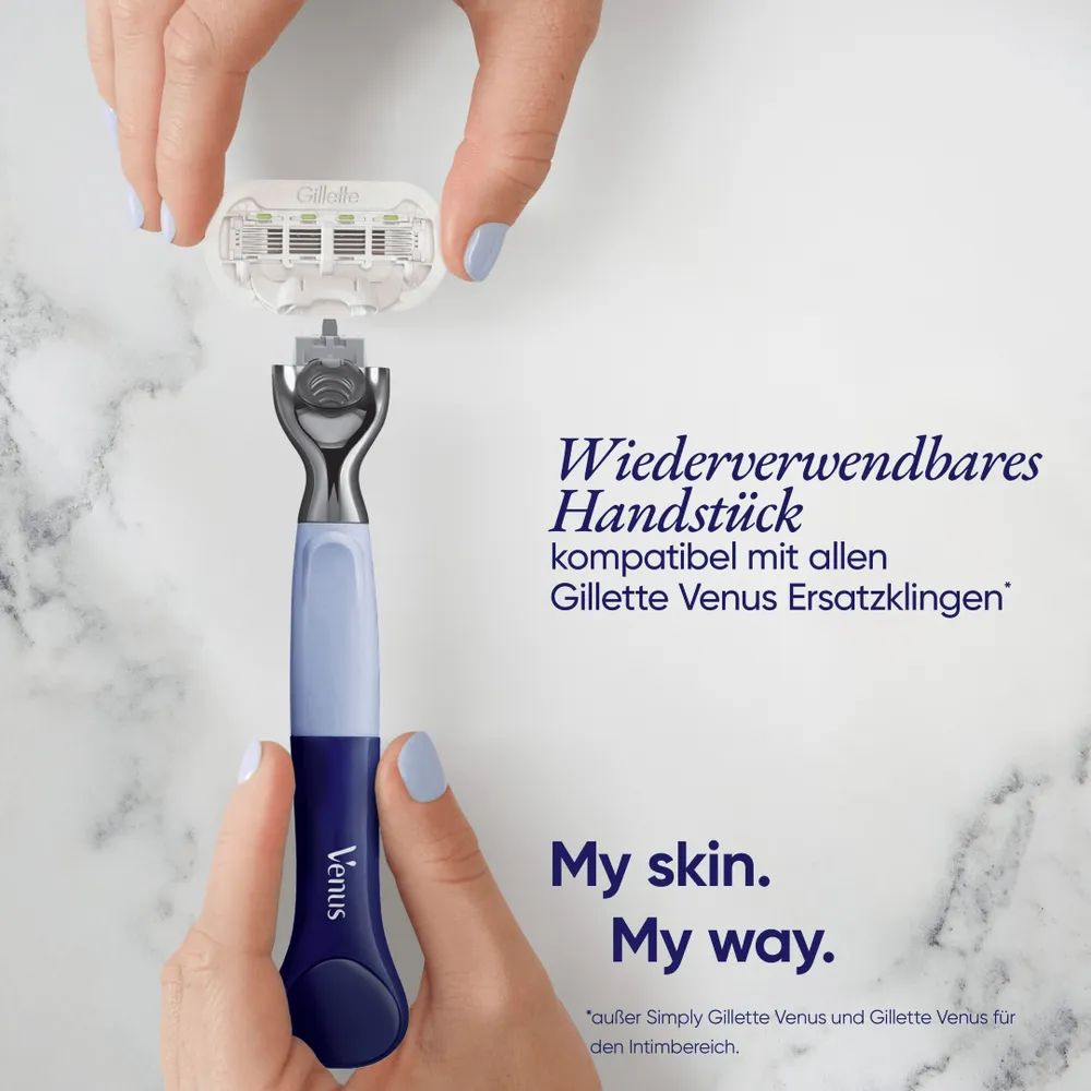 Gillette Venus Comfortglide Winter Glow Rasierapparat mit 1 Klinge