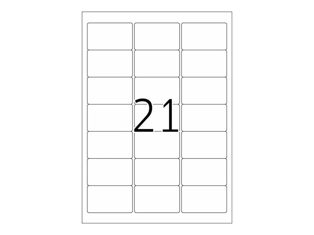 HERMA Special - Papier - hochglänzend - permanent selbstklebend - weiß - 63.5 x 38.1 mm 525 Etikett(en) (25 Bogen x 21)