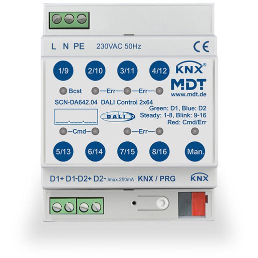 MDT DALI CONTROL 2X64 GATEWAY, 4TE / SCN-DA642.04