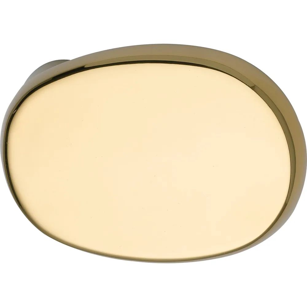 MARCHESI Türknopf gekröpft oval, 51 x 81 x 47, Edelstahl Messing poliert