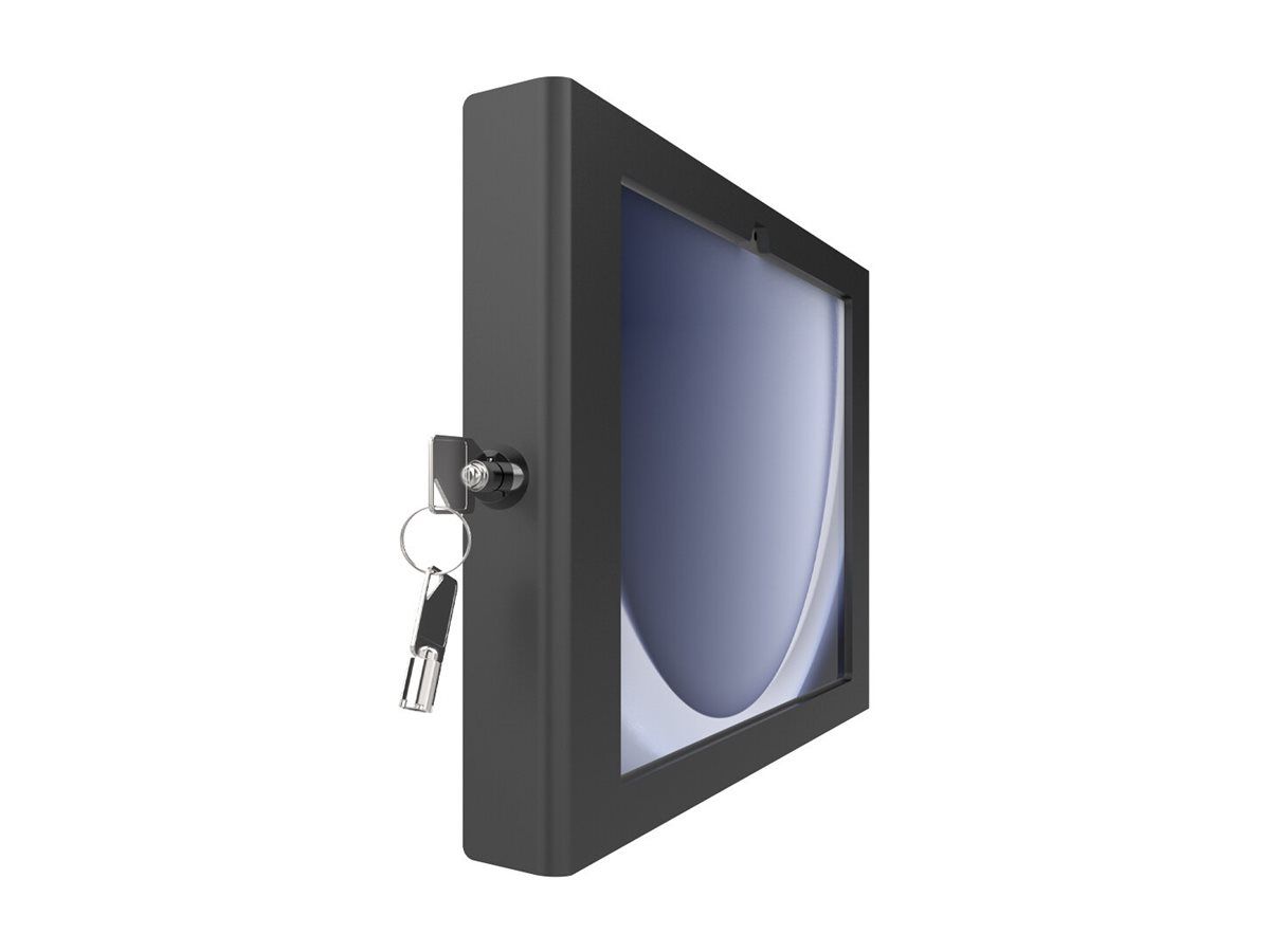 Compulocks Galaxy Tab A9+ Apex Enclosure Wall Mount - Gehäuse - für Tablett - verriegelbar - hochwertiges Aluminium - Schwarz - Bildschirmgröße: 27.94 cm (11")