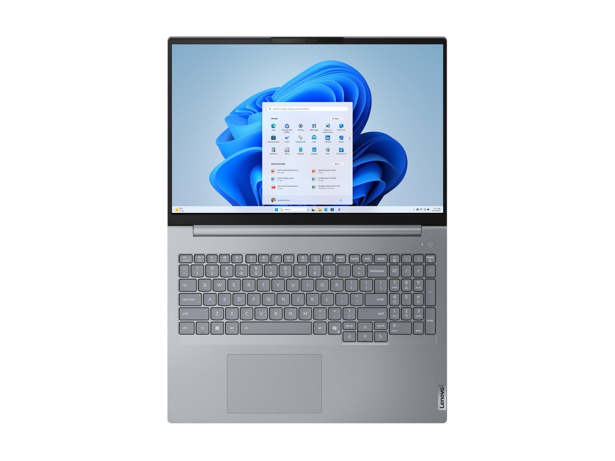 Lenovo ThinkBook 16 G8 IAL 21SK - 180°-Scharnierdesign - Intel Core Ultra 5 225U / 1.5 GHz - Win 11 Pro - Intel Graphics - 16 GB RAM - 512 GB SSD NVMe - 40.6 cm (16")