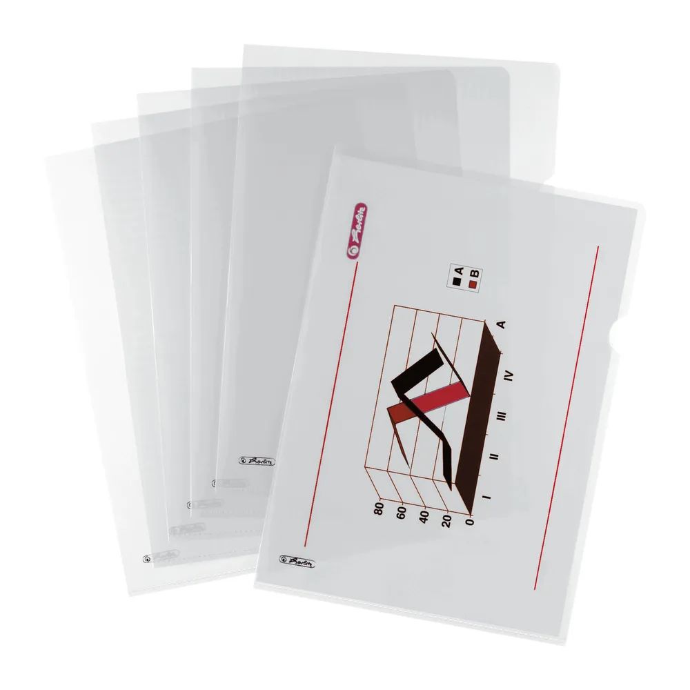 herlitz Aktenhülle A4 genarbt 10er-Packung