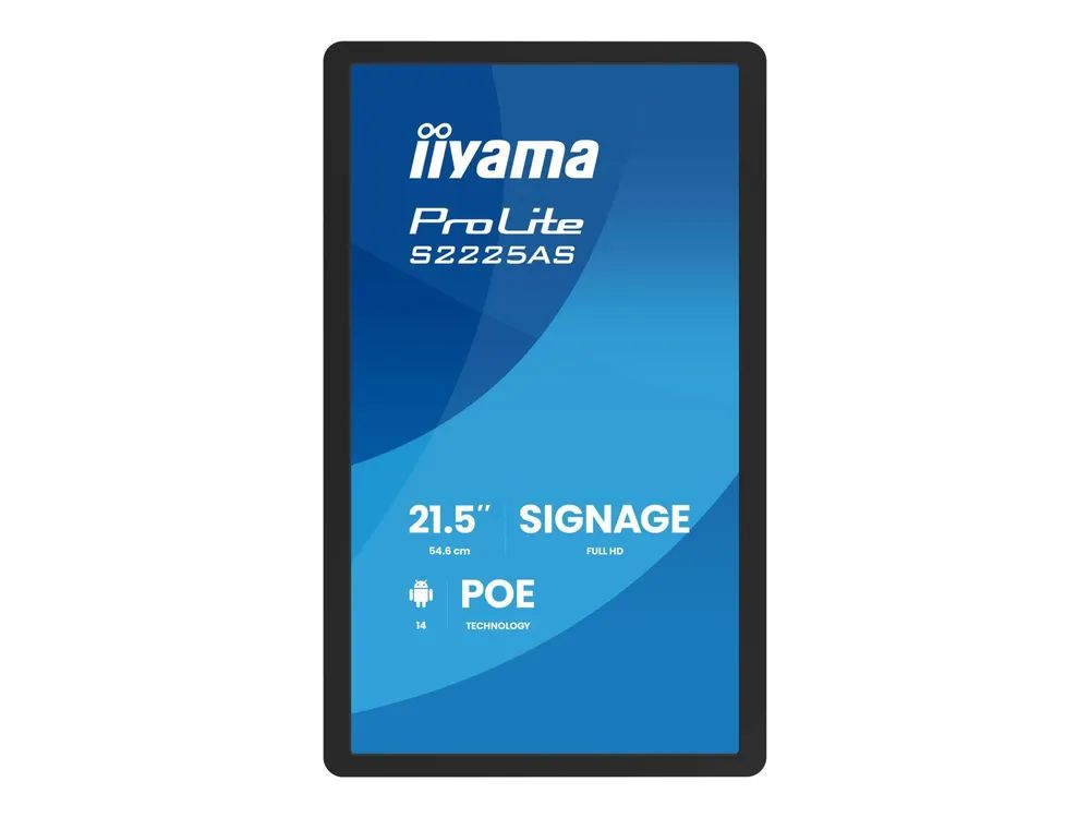 Iiyama 54.6m 21.5" S2225AS-B1P 16 9 M-Touch USB-C IPS