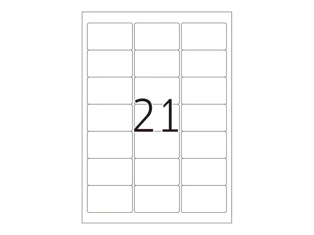 HERMA Selbstklebend - durchsichtig - 38.1 x 63.5 mm 525 Etikett(en) (25 Bogen x 21)