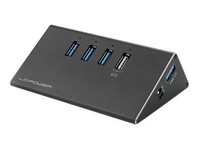 LC-Power LC-HUB-ALU-2B-4 - Hub - 3 x SuperSpeed USB 3.0 + 1 x SuperSpeed USB 3.0 (laden)