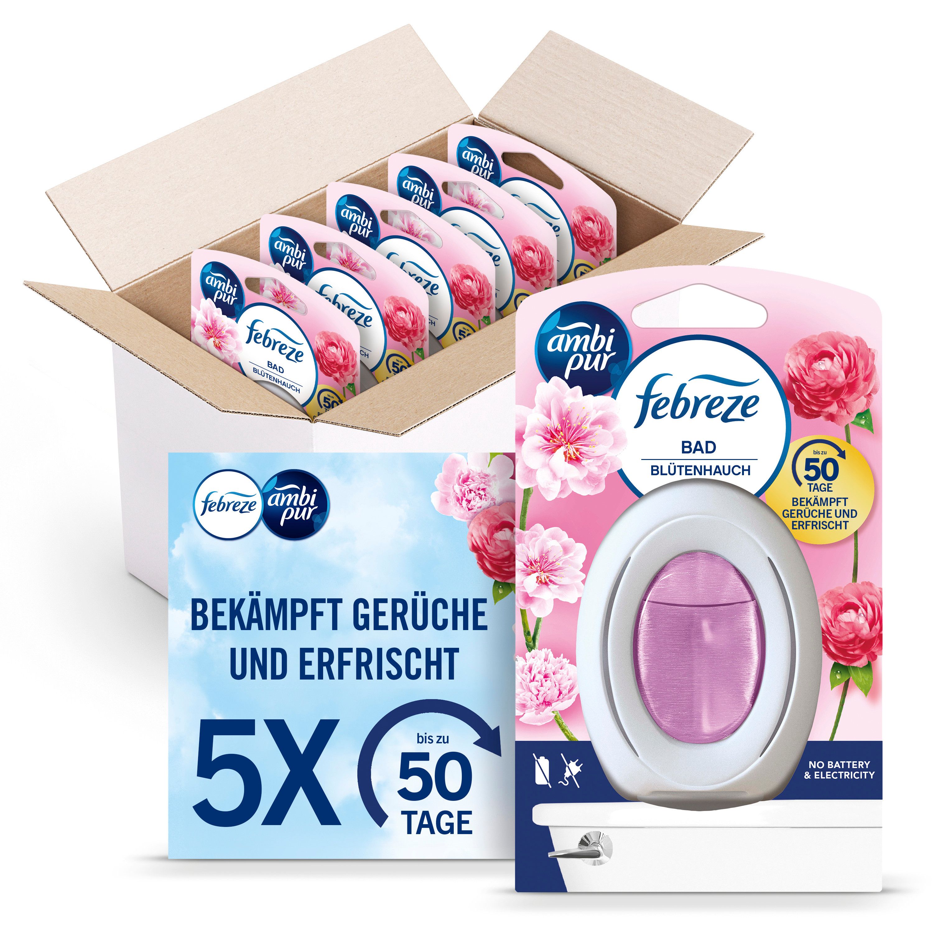 Febreze Bad Lufterfrischer Blütenhauch  Ecom