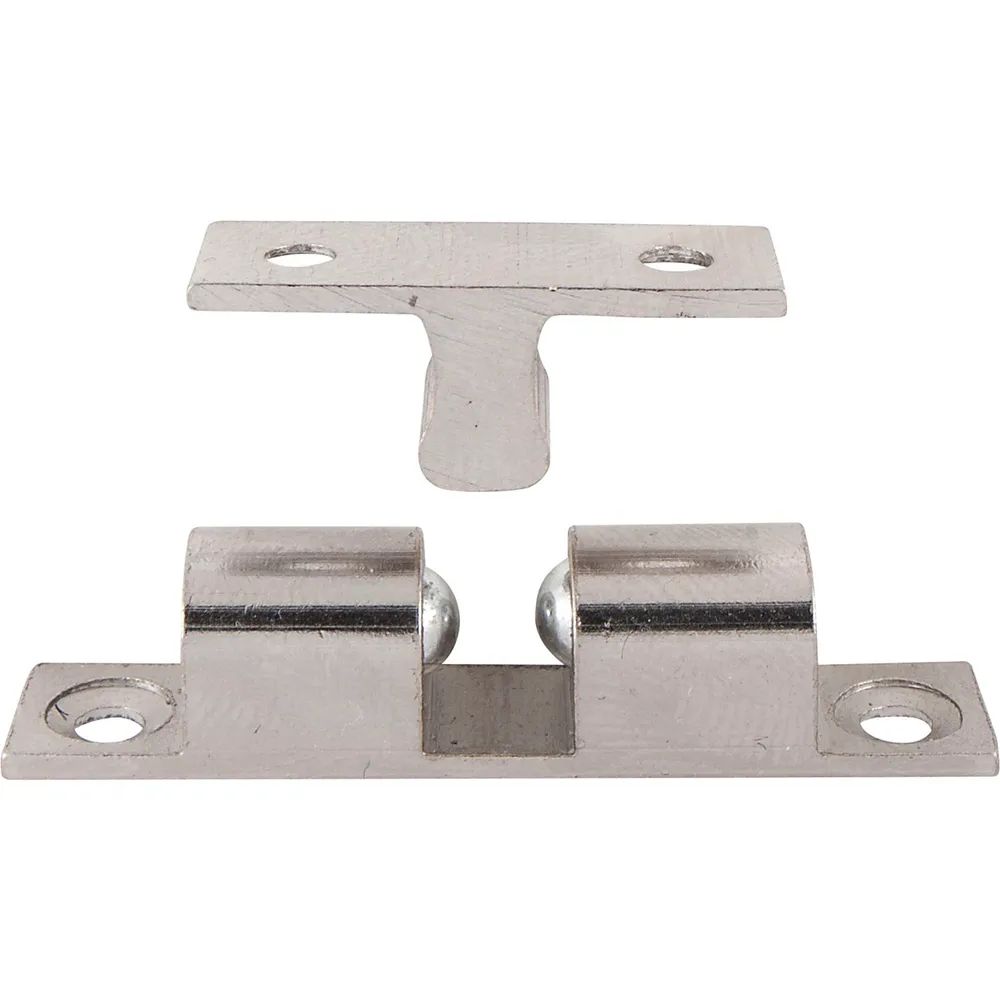 Dulimex B.V.  Doppelkugelschnapper, 8 x 43 mm, Messing vernickelt