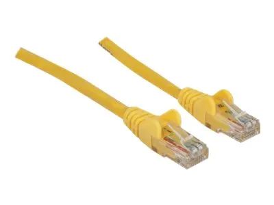 Intellinet Network Patch Cable, Cat6, 5m, Yellow, CCA, U/UTP, PVC, RJ45, Gold Plated Contacts, Snagless, Booted, Lifetime Warranty, Polybag - Patch-Kabel - RJ-45 (M)
