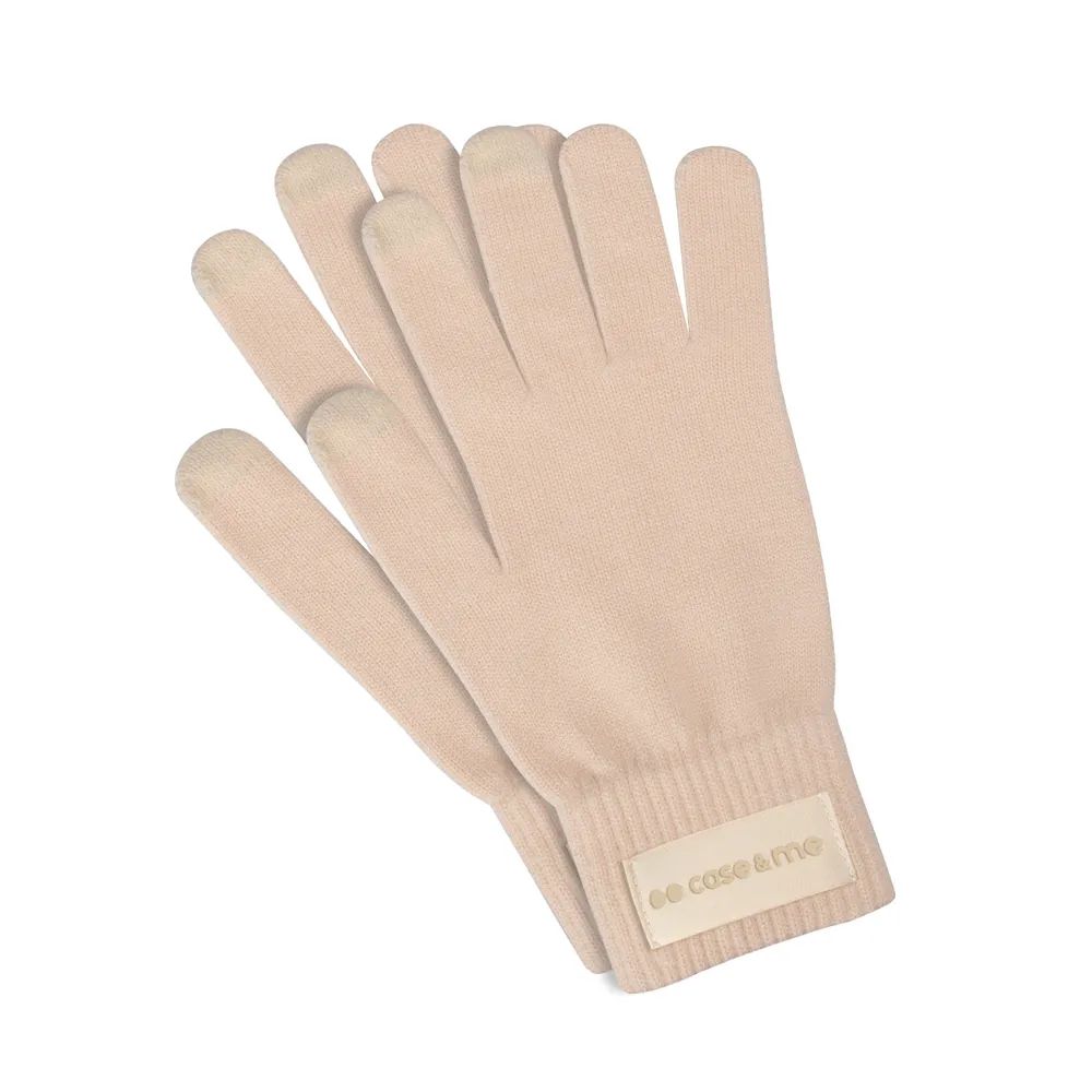 CASE&ME Touchscreen-Winterhandschuhe, weiss