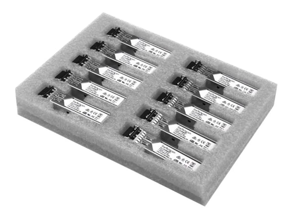StarTech.com Gigabit LWL SFP Transceiver Modul - Cisco GLC-SX-MM kompatibel - MM LC - 550m - Mini GBIC 10er Pack - 1000Base-SX - SFP (Mini-GBIC)-