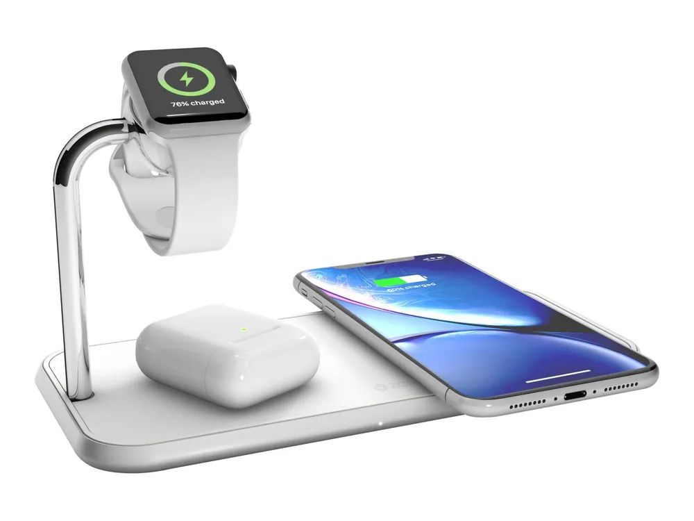 Zens Dual+Watch Aluminium Wireless Charger