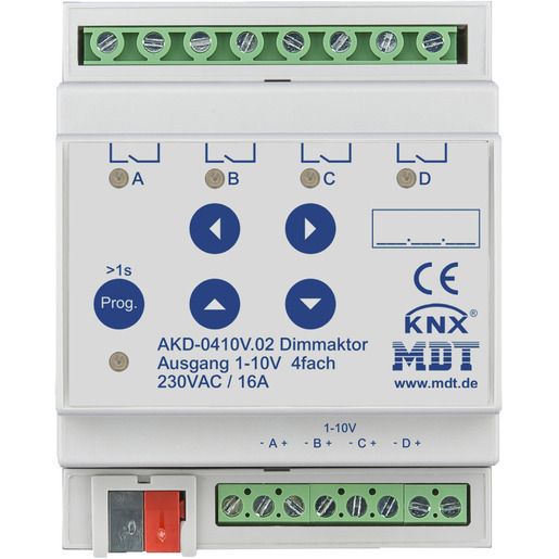 MDT DIMMAKT. 4FACH 1-10V / AKD-0410V.02