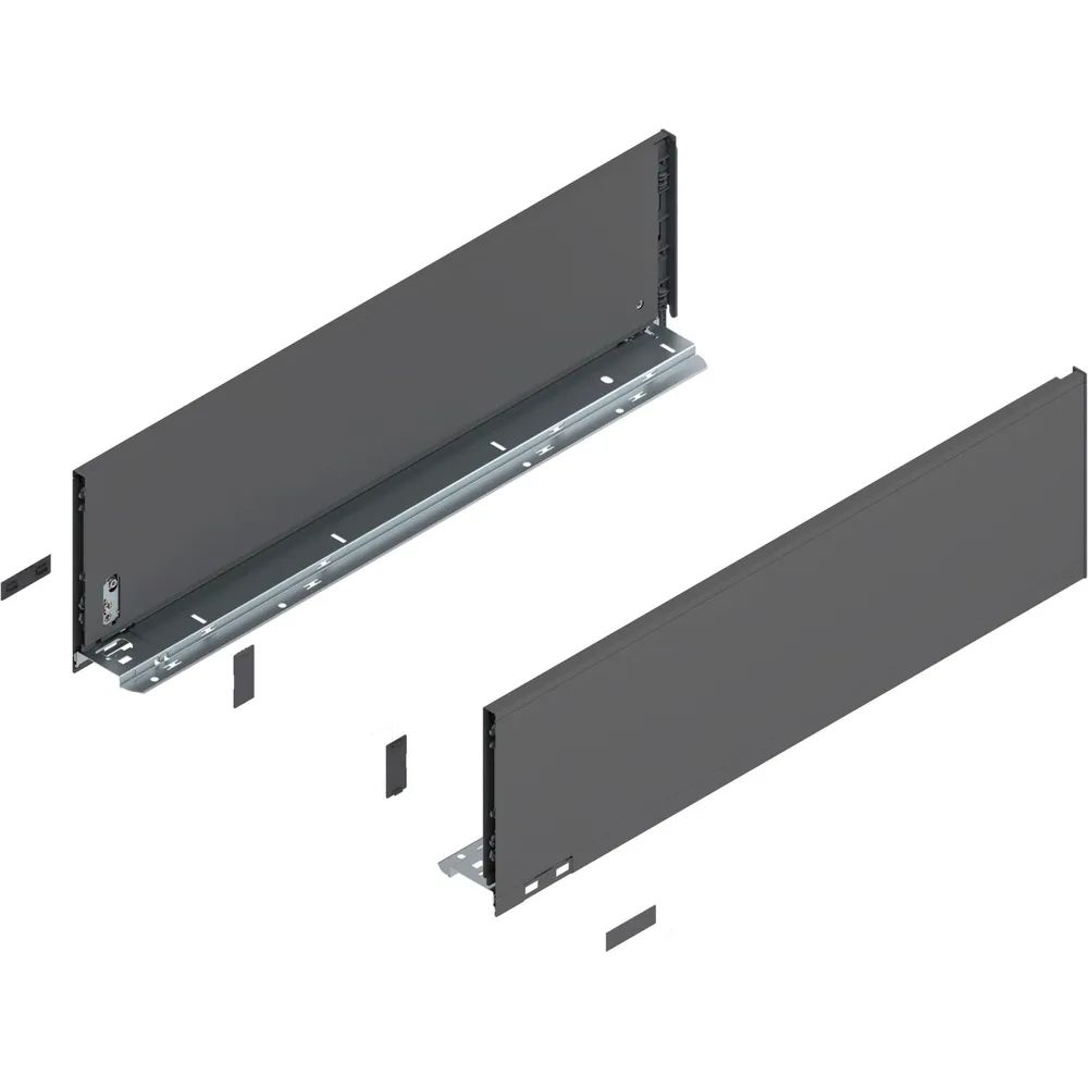 BLUM LEGRABOX pure Zarge Höhe C, NL 600, Oriongrau-matt