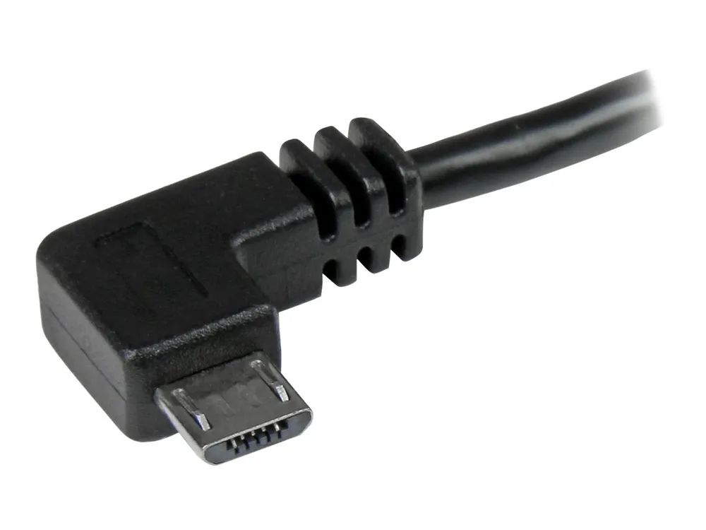 StarTech.com Micro USB Kabel mit rechts gewinkelten Anschlüssen - Stecker/Stecker - 1m - USB A zu Micro B Anschlusskabel - USB-Kabel - Micro-USB Typ B (M)