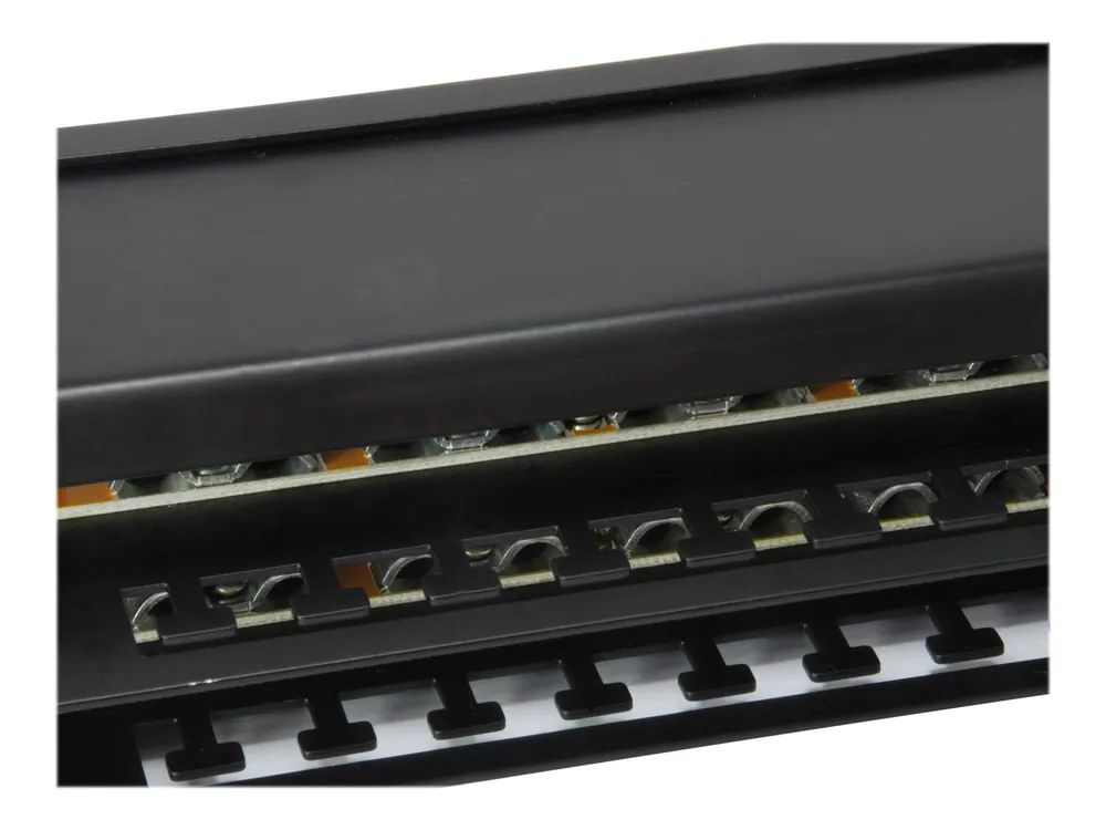 Equip Pro - Patch Panel - Rack montierbar - CAT 6 - STP - RJ-45 X 48 - Schwarz - 1U - 48.3 cm (19")