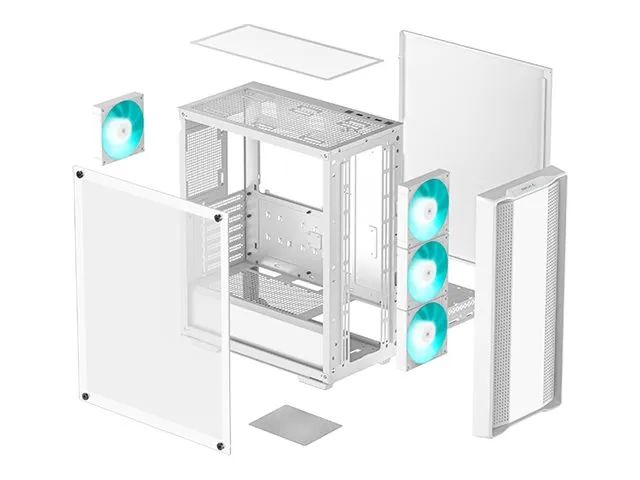 Deepcool CC560 WH V2 - Mid tower - ATX - Seitenteil mit Fenster (gehärtetes Glas)