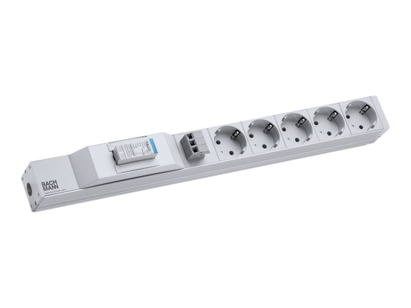 Bachmann Steckdosenleiste (in Rack montierbar/extern) - Wechselstrom 230 V - Ausgangsanschlüsse: 5 (power CEE 7/7)