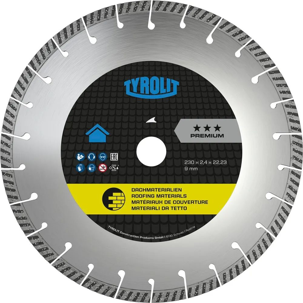 TYROLIT Premium***Dachdeckerscheibe 230 x 2,4 x 22,2 mm Form C6R