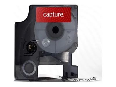 Capture CA-18055 - Schwarz auf weiss - Weiß - DYMO - Compatible with DYMO Rhino 4200 - 5200 - 6000 industrial label printers. - 1,2 cm - 1,5 m