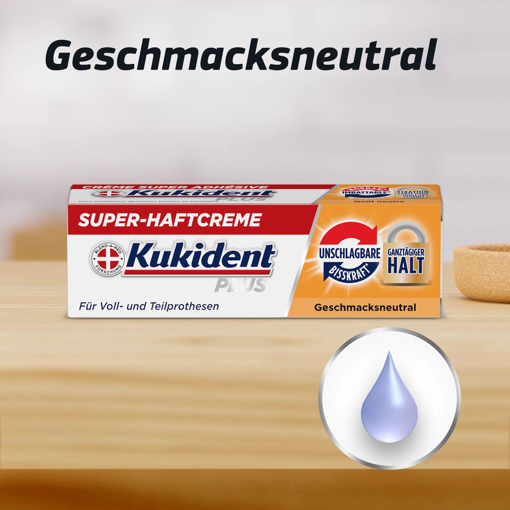 Kukident Plus Haftcreme Unschlagbare Bisskraft 57g