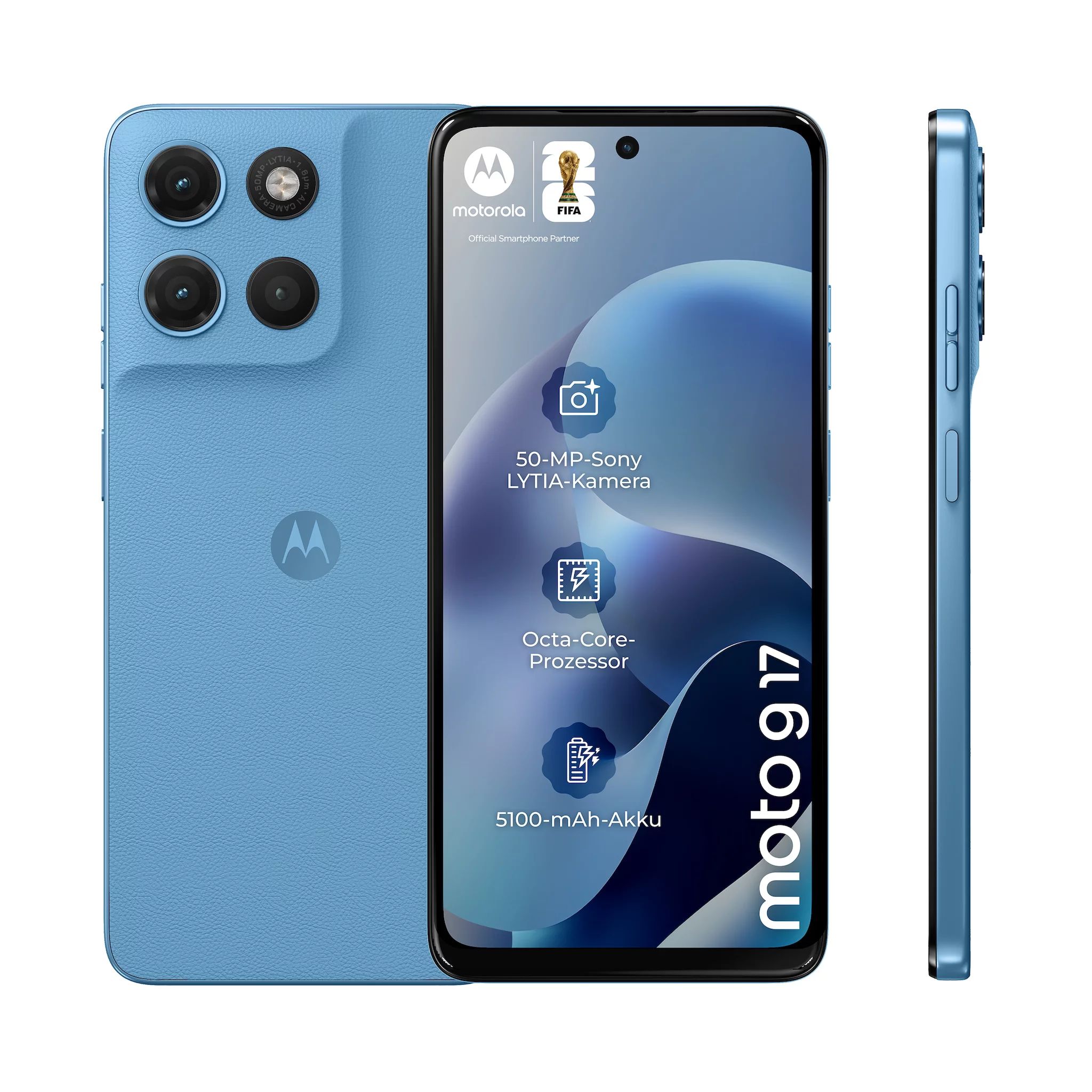 Motorola Moto g17 4/128GB, PANTONE Alaskan Blue