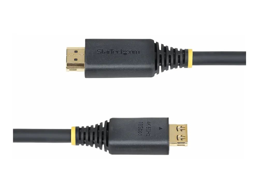 StarTech.com 15ft High Speed HDMI Cable w/Gripping Connectors, 4K 60Hz