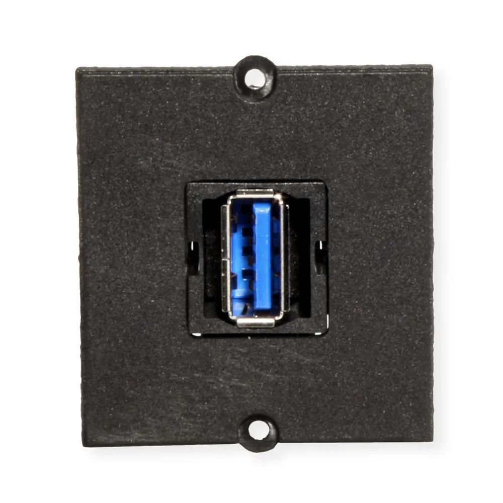 BACHMANN Rahmen 1xUSB 3.0, 90° Abgang seitlich
