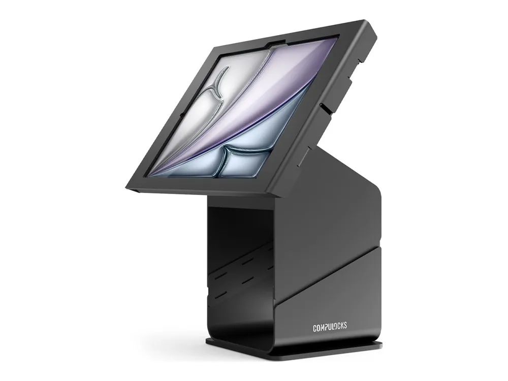 Compulocks iPad Air M2 & M3 13", Apex Enclosure Tablet Printer Kiosk - Black - Aufstellung - Kiosk-Style - für Drucker / Tablet - verriegelbar - hochwertiges Aluminium - Schwarz - Bildschirmgröße: 33 cm (13")